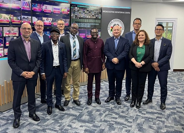 The team from Ericsson with some executives of the National Communications Authority (NCA)