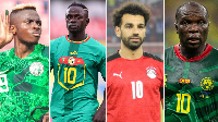 Hagu zuwa dama - Osimhen, Mane, Salah da Aboubakar