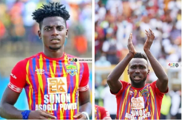 Accra Hearts of Oak duo, Caleb Amankwah and Emmanuel Nettey