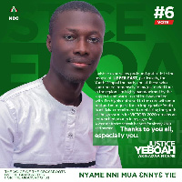 Justice Yeboah, an aspirant for the position of Deputy National Youth Organizer, NDC