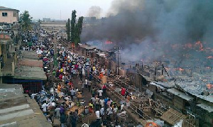 Ghana Fire Crowd