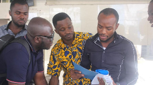 Some members of the Arts and Tourism Writers Association of Ghana involved in a discussion