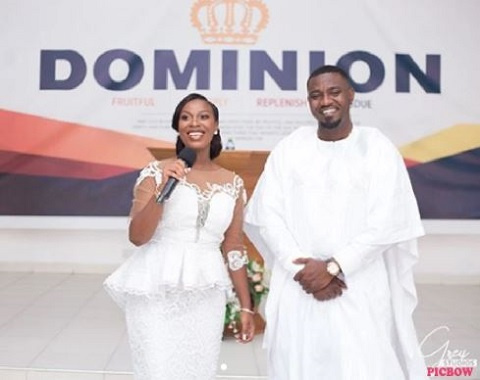 John Dumelo and wife Mawunya