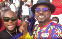 Highlife musician, King Promise with Abeiku Santana