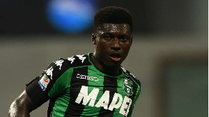 Sassuolo midfielder Alfred Duncan