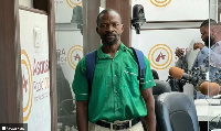 47-year-old,Akraba Nana in his school uniform