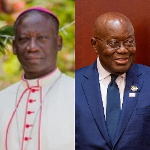 Most Rev. Matthew Gyamfi (right), President Nana Addo Dankwa Akufo-Addo