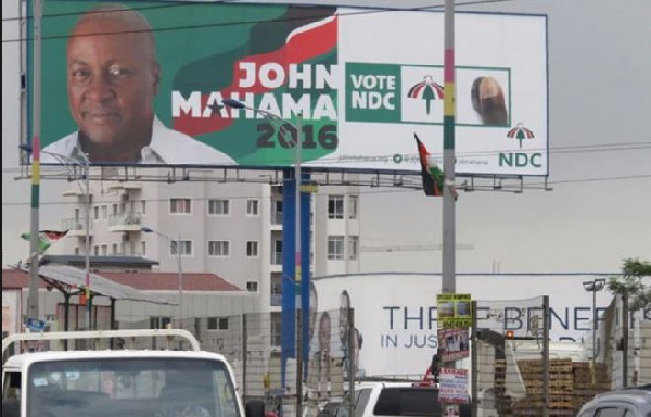 NDC Billboard.         File photo.