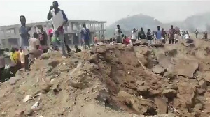 All houses in the community, church buildings, stores and all structures have collapsed