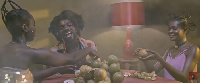 Akan in the music video for Mensei Da