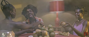 Akan in the music video for Mensei Da