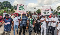 The walk was Organized by the Ketu South youth wing of the NDC