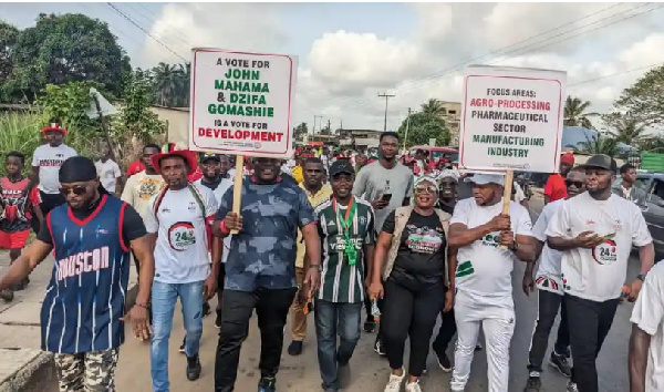 The walk was Organized by the Ketu South youth wing of the NDC