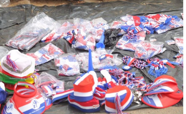 NPP paraphernalia.         File photo.