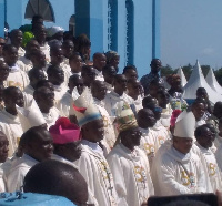 Some Clergymen at the Golden Jubilee celebration of Sekondi-Takoradi Catholic Diocese