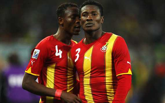 John Paintsil and Asamoah Gyan