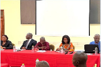 Dignitaries at the LoC sensitisation in Cape Coast