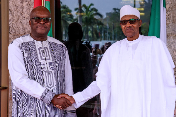 President Kabore meets Buhari during an official visit in Abuja