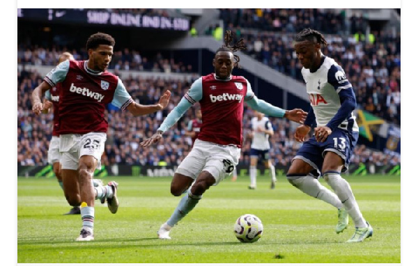 Italy's Destiny Udogie contributed an assist for Tottenham