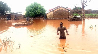 Flooding resulting from the Bagre Dam spillage