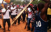 Youth of the governing New Patriotic Party (NPP) have embarked violent public disturbances across th