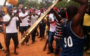 Youth of the governing New Patriotic Party (NPP) have embarked violent public disturbances across th