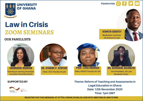 Law in Crisis Series Zoom Seminars is organised by the University of Ghana School of Law