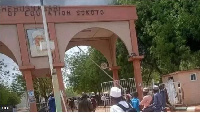 Di front view of di school for Sokoto