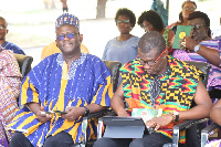 Prof. Amin Alhassan, Director General, GBC with Mr Mark Okraku-Mantey