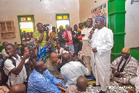 Vice President Dr Bawumia addressing muslims at Bawjase