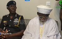 IGP Dr George Akuffo Dampare (left) with Chief Imam Dr Osmanu Nuhu Sharubutu