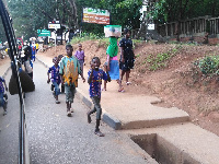 Children begging on the street