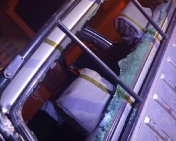 The robbers shot at two vehicles including the one driven by a Catholic Church priest