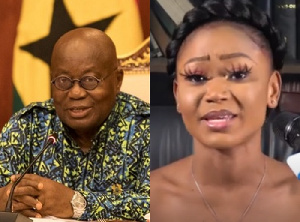 President Nana Addo Dankwa Akufo-Addo and actress Akuapem Poloo