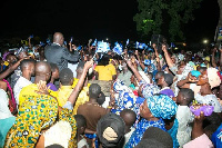 Abu Jinapor interacting with the women