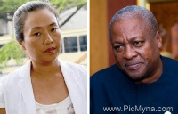 Aisha Huang and John Mahama