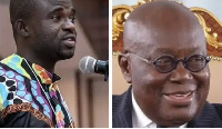 President Nana Addo Dankwa Akufo-Addo and Manasseh Azure Awuni