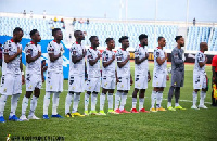 Black Stars players in a group photo