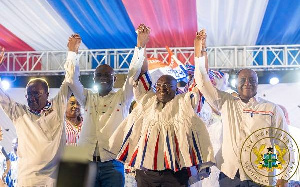 The four candidates of the NPP poll that elected Dr Bawumia as flagbearer