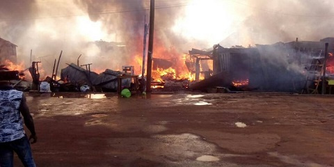 Properties amounting to several hundreds of cedis were lost in the fire