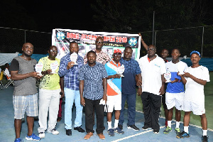 Samuel Antwi is the winner of the 2018 Dons Tennis internal tournament