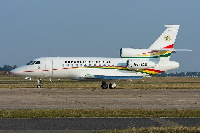 The current presidential jet Falcon 900 EX-Easy aircraft