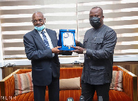 Samuel A. Jinapor with Minister for Minerals of Sudan, Mohammed Basheer Abdalla Mennawwi