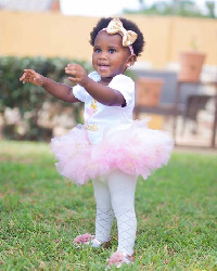 Nyame Enyimonam Afia Saah Afrakoma Sintim Misa turned one on Saturday