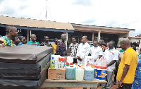 Awaso District Pentecost church donates to health facilities in Sefwi Bekwai township