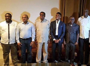 Samuel Eto'o met CAF bigwigs in the DRC in a bid to try salvage the 2019 Cameroon AFCON.