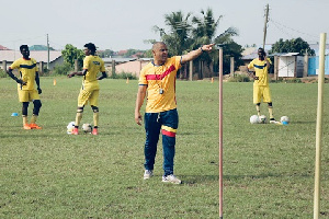 Head coach of Hearts of Oak Kim Grant