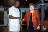 Dr. Mohammed Amin Adam and Kristalina Georgieva