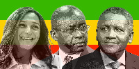 Isabel dos Santos, Strive Masiyiwa and Aliko Dangote