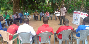 A community focus group in Mpeam